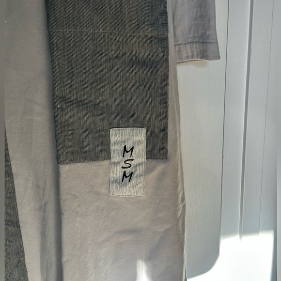 NWOT Fun and funky mixed material turtleneck sweatshirt/chambray maxi dress - XL - Picture 8 of 13